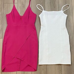 Topshop and Miss Selfridge Bundle of 2 Body Con Mini Dresses Size 4